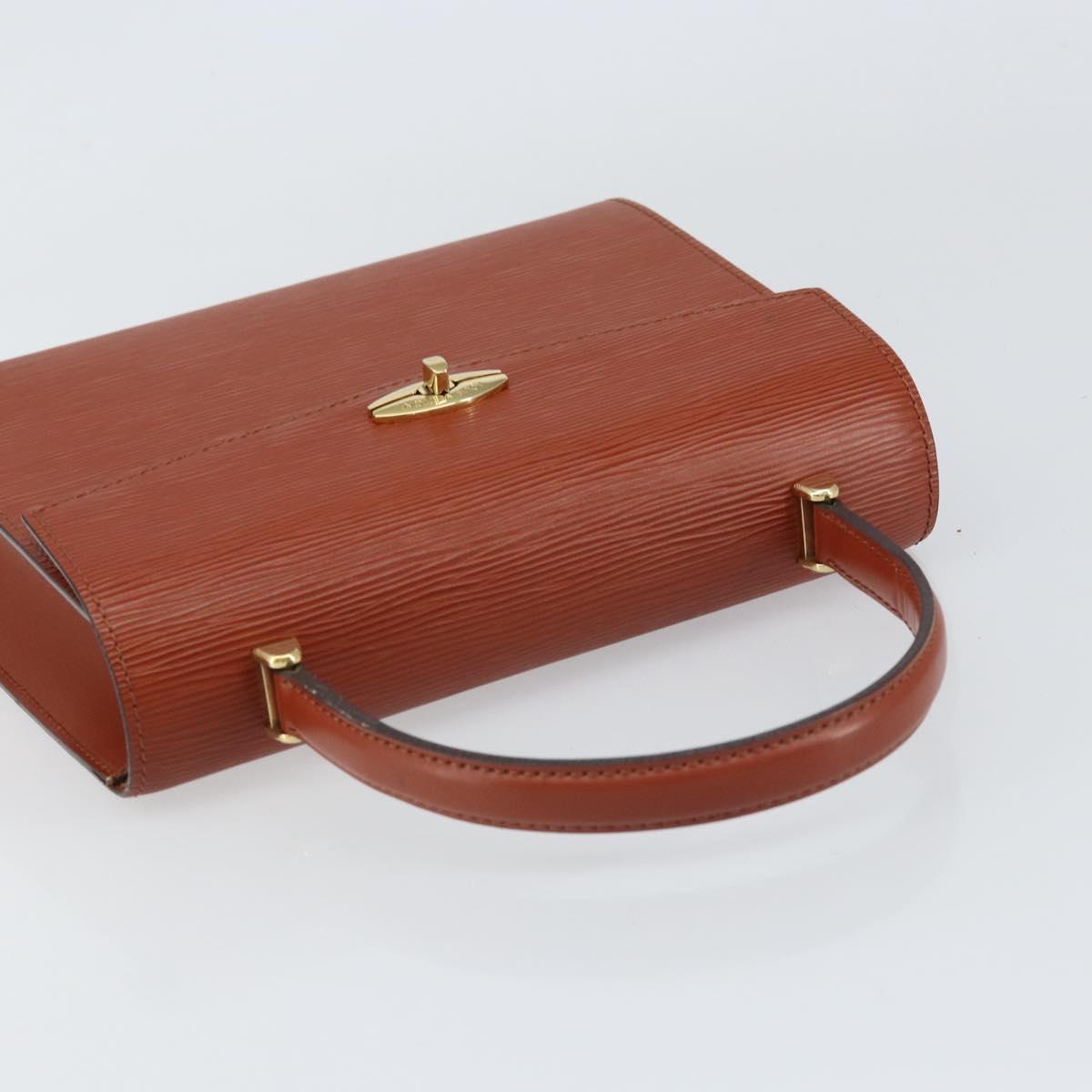 LOUIS VUITTON Epi Malesherbes Hand Bag Brown M52373 LV Auth 158240