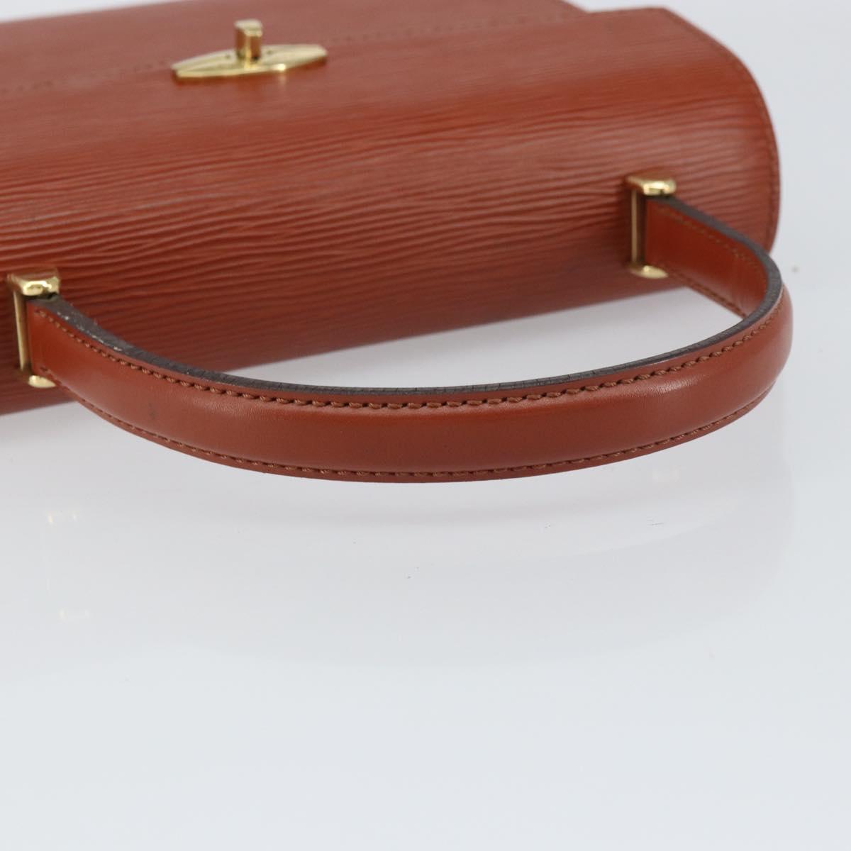 LOUIS VUITTON Epi Malesherbes Hand Bag Brown M52373 LV Auth 158240