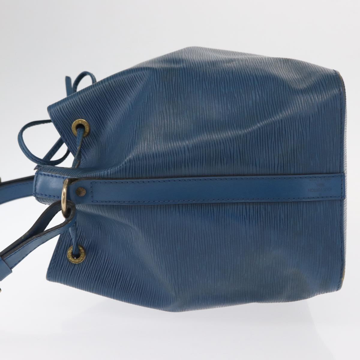 LOUIS VUITTON Epi Petit Noe Shoulder Bag Blue M44105 LV Auth 158249