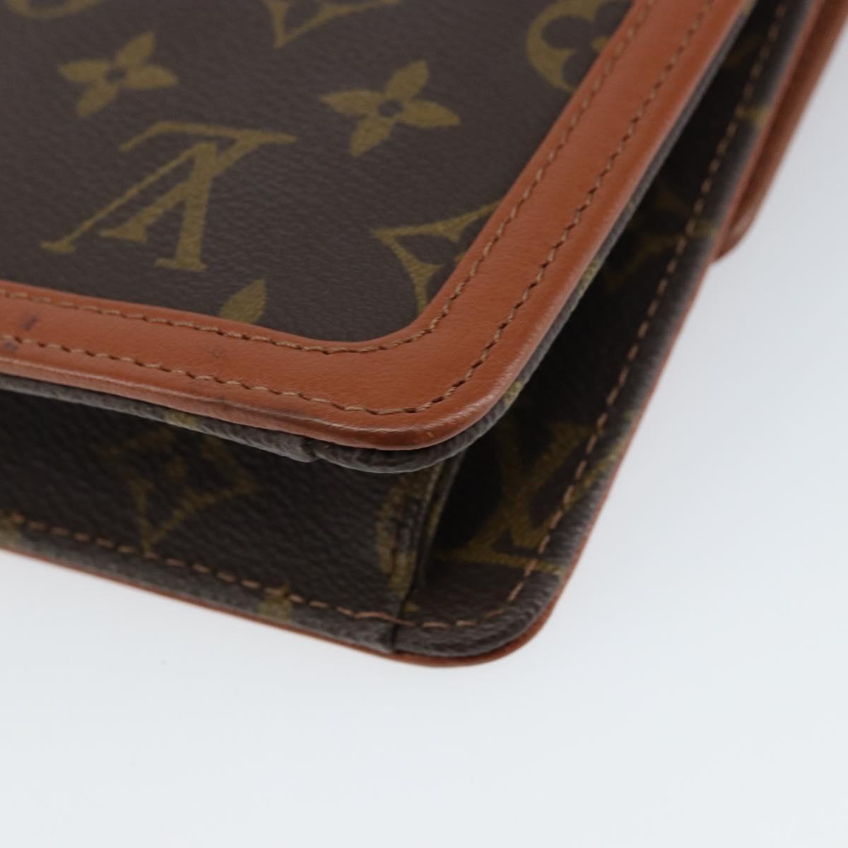 LOUIS VUITTON Monogram Pochette Dam PM Clutch Bag M51812 LV Auth 158259