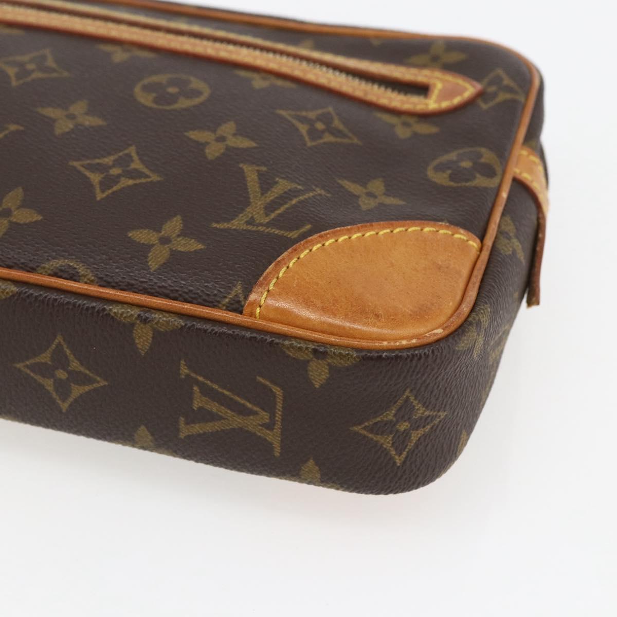 LOUIS VUITTON Monogram Marly Dragonne GM Clutch Bag M51825 LV Auth 158266