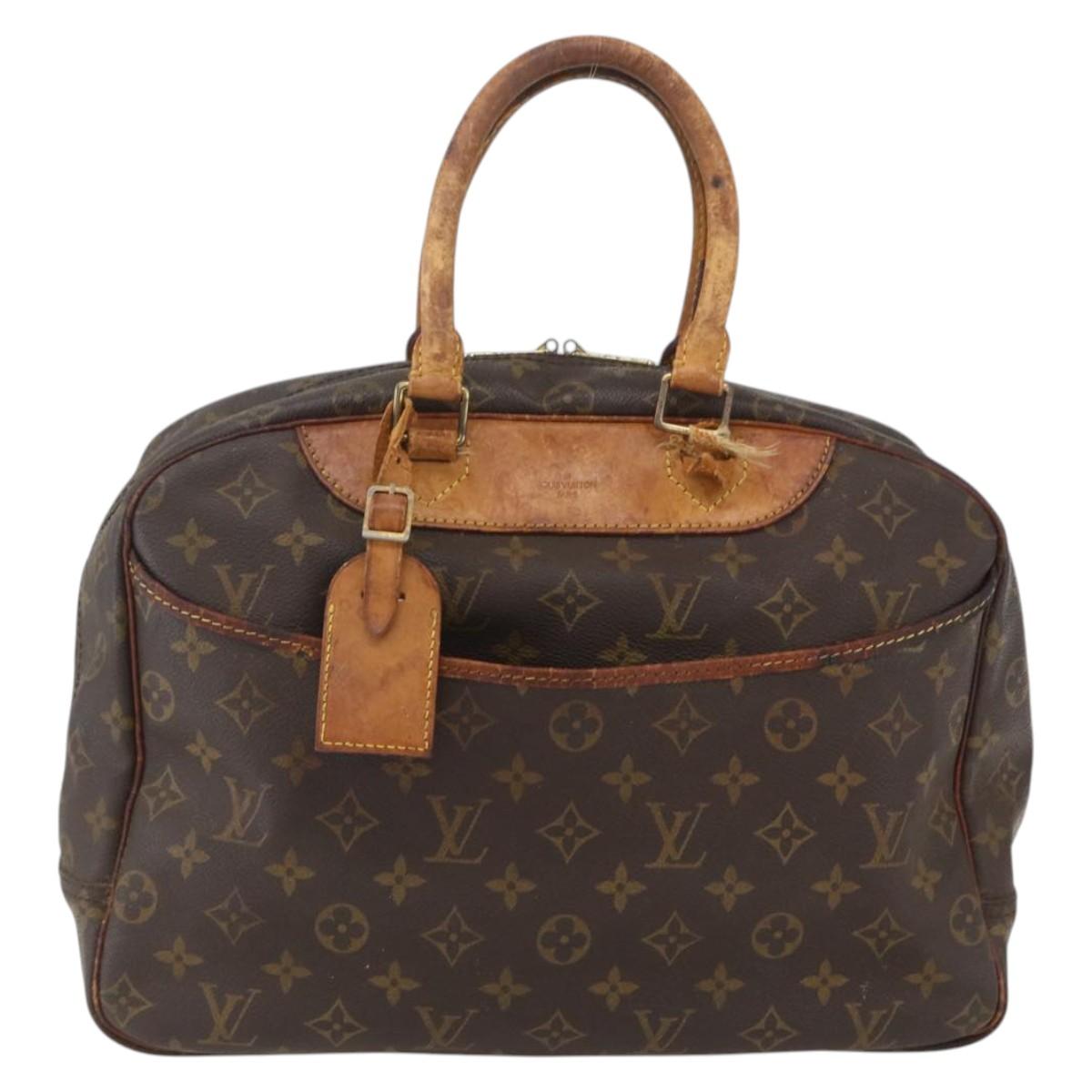LOUIS VUITTON Monogram Deauville Hand Bag M47270 LV Auth 158279