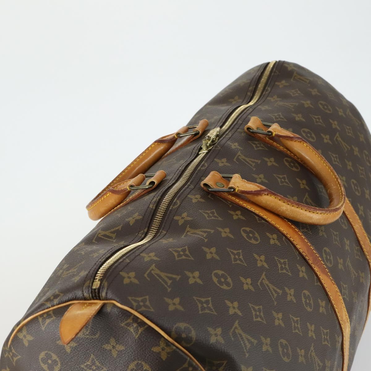 LOUIS VUITTON Monogram Keepall 55 Boston Bag M41424 LV Auth 158289