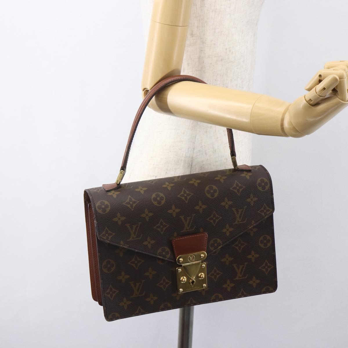 LOUIS VUITTON Monogram Concorde Hand Bag M51190 LV Auth 158321