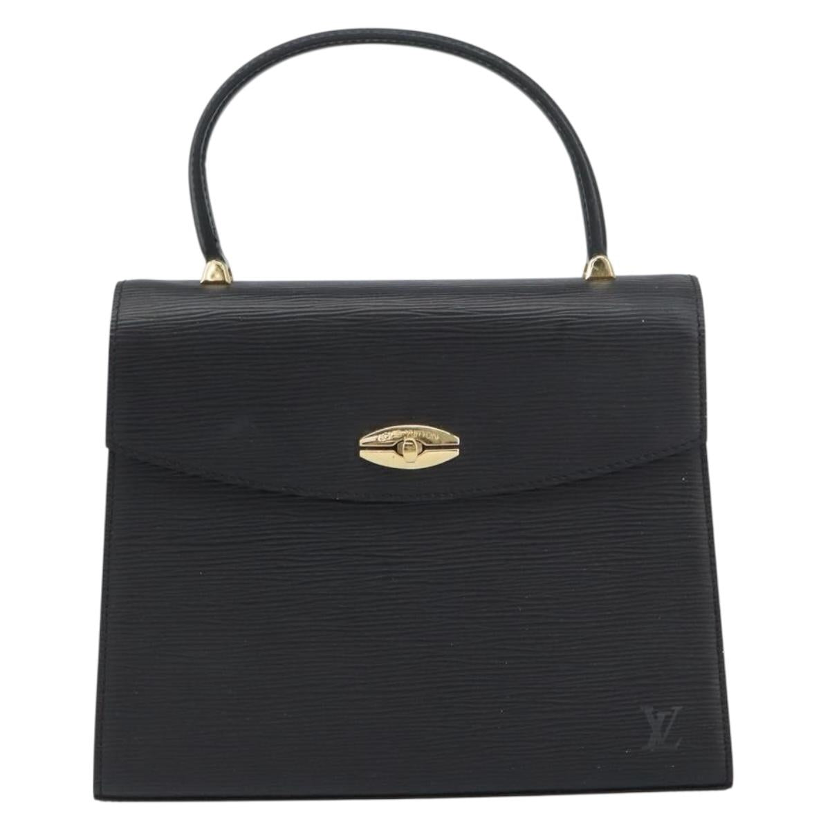 LOUIS VUITTON Epi Malesherbes Hand Bag Black M52372 LV Auth 158324