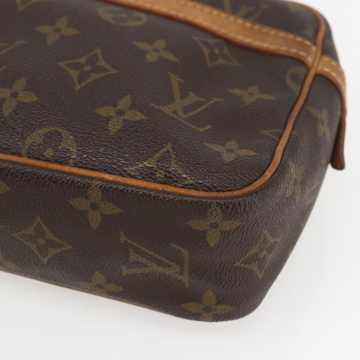 LOUIS VUITTON Monogram Compiegne 23 Clutch Bag M51847 LV Auth 158330