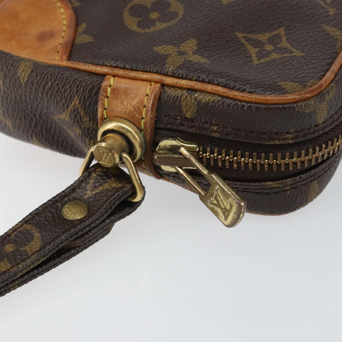 LOUIS VUITTON Monogram Marly Dragonne PM Clutch Bag M51827 LV Auth 158336
