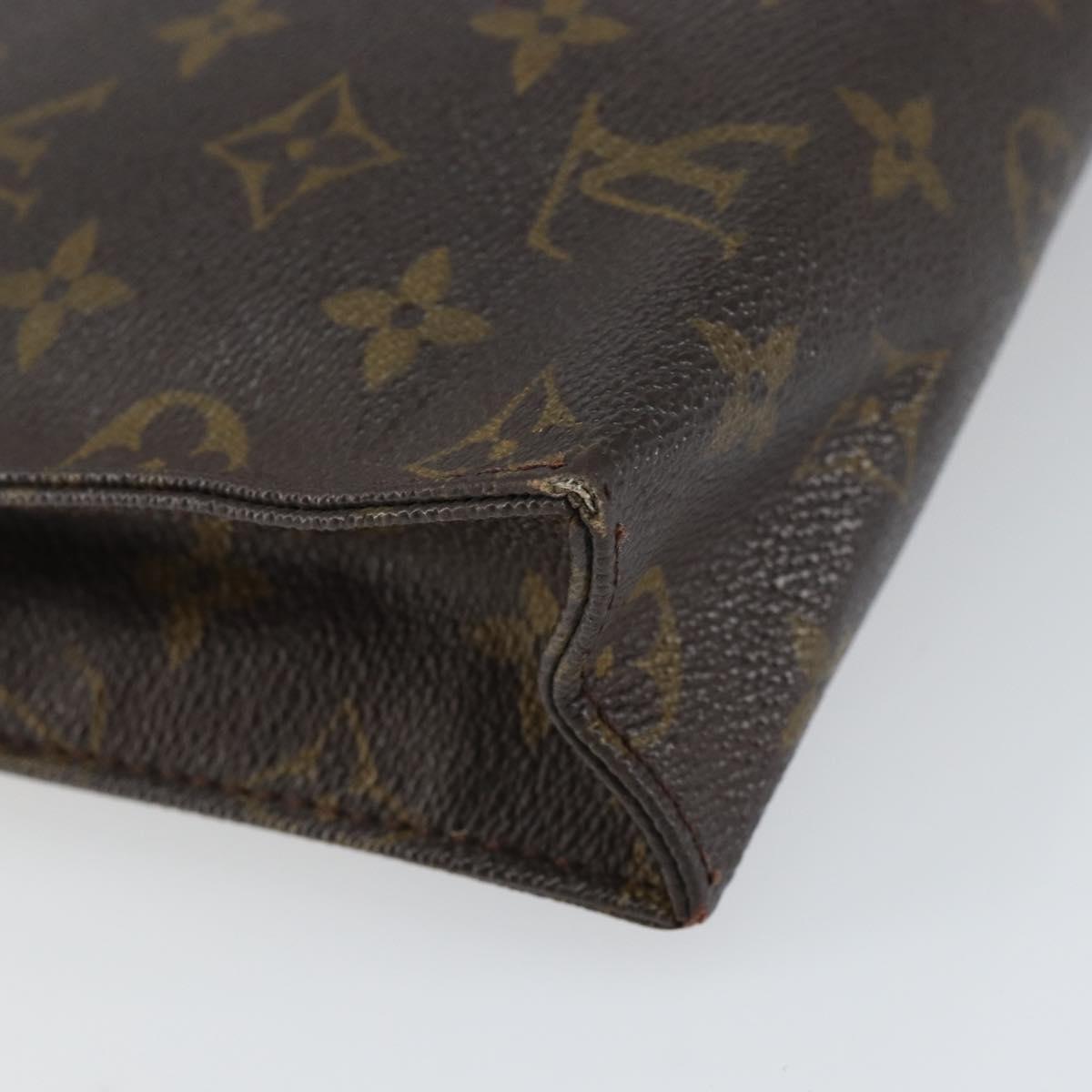 LOUIS VUITTON Monogram Poche Toilette 26 Pouch M47542 LV Auth 158337
