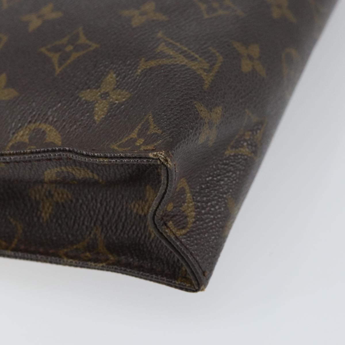 LOUIS VUITTON Monogram Poche Toilette 26 Pouch M47542 LV Auth 158337