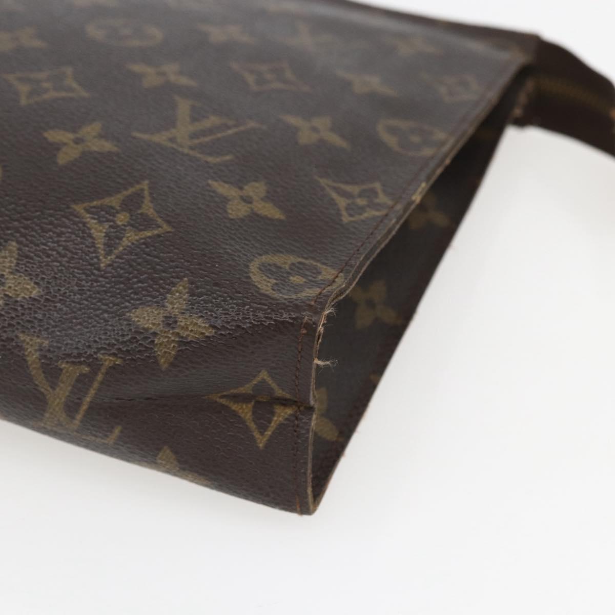 LOUIS VUITTON Monogram Poche Toilette 26 Pouch M47542 LV Auth 158339