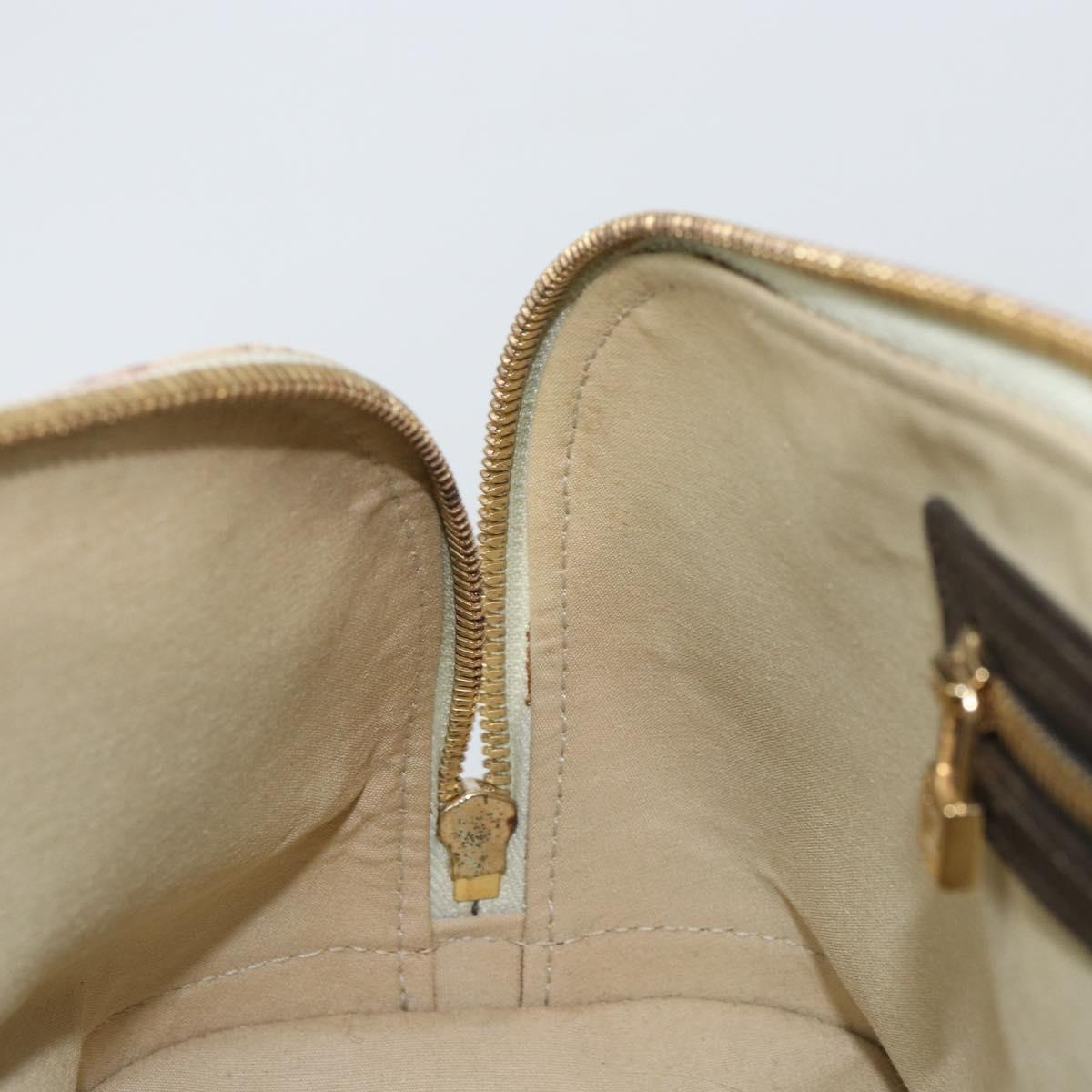 LOUIS VUITTON Monogram Mini Alma Ron Hand Bag Khaki M92206 LV Auth 158341