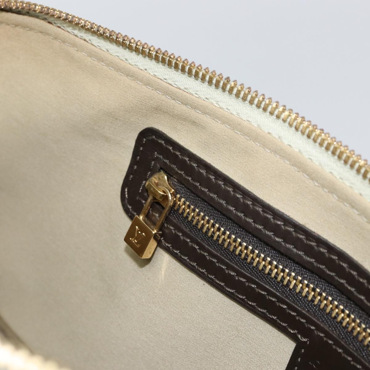LOUIS VUITTON Monogram Mini Alma Ron Hand Bag Khaki M92206 LV Auth 158341
