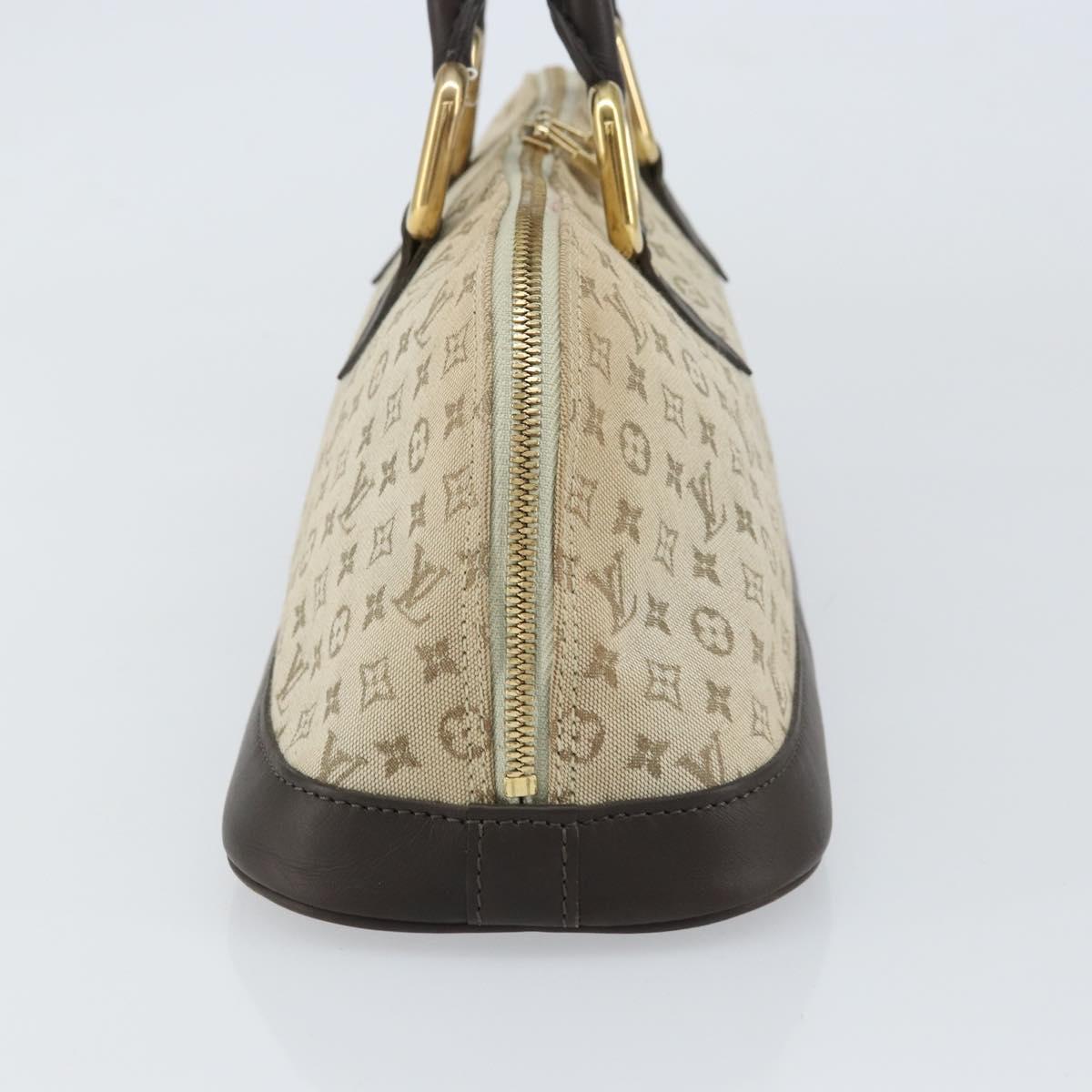 LOUIS VUITTON Monogram Mini Alma Ron Hand Bag Khaki M92206 LV Auth 158341