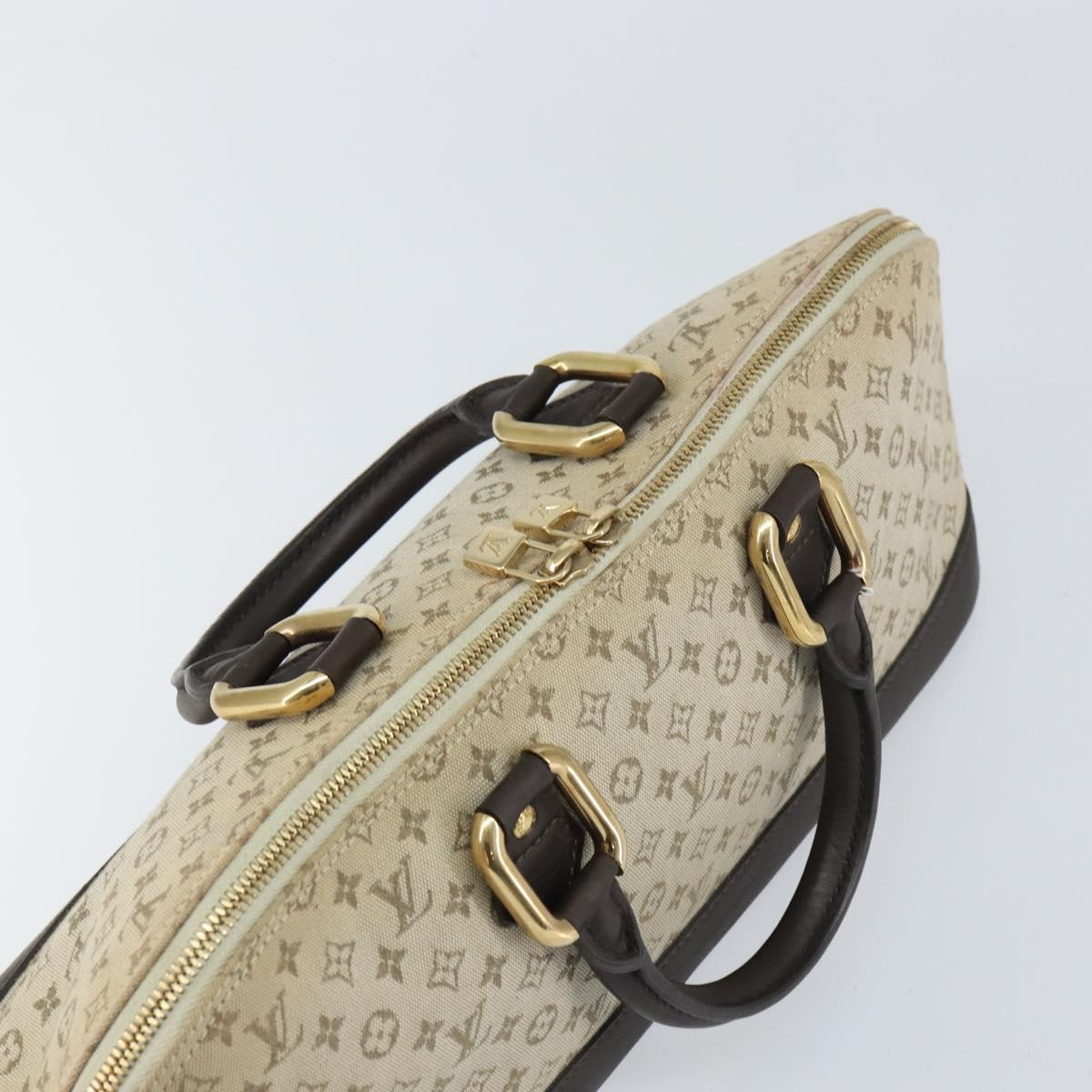 LOUIS VUITTON Monogram Mini Alma Ron Hand Bag Khaki M92206 LV Auth 158341