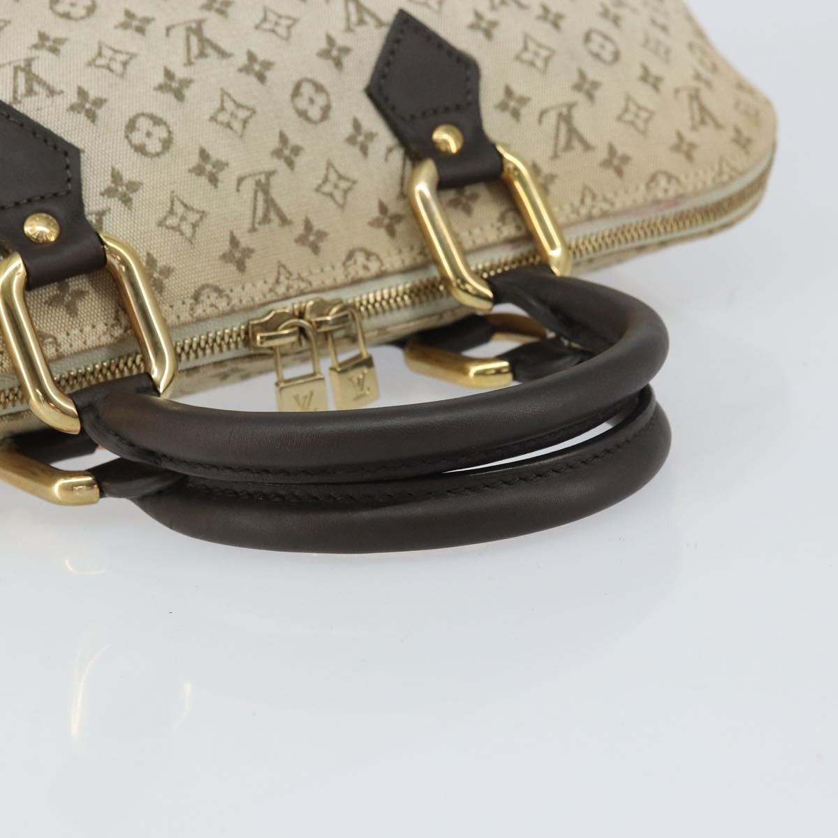 LOUIS VUITTON Monogram Mini Alma Ron Hand Bag Khaki M92206 LV Auth 158341