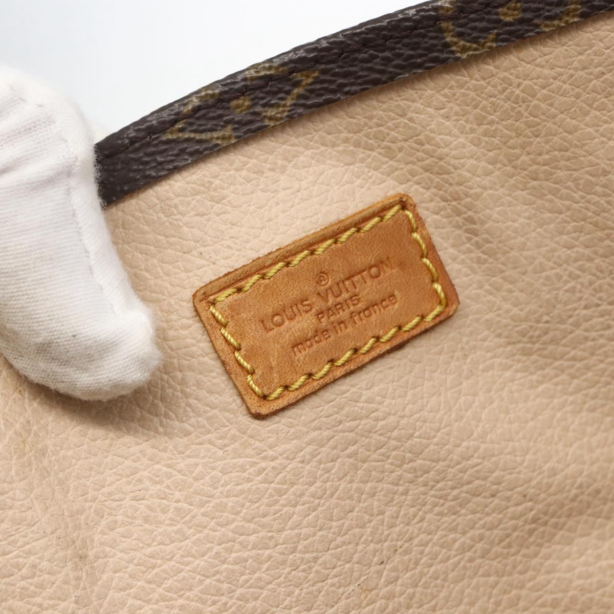 LOUIS VUITTON Monogram Sac Plat Hand Bag M51140 LV Auth 158345