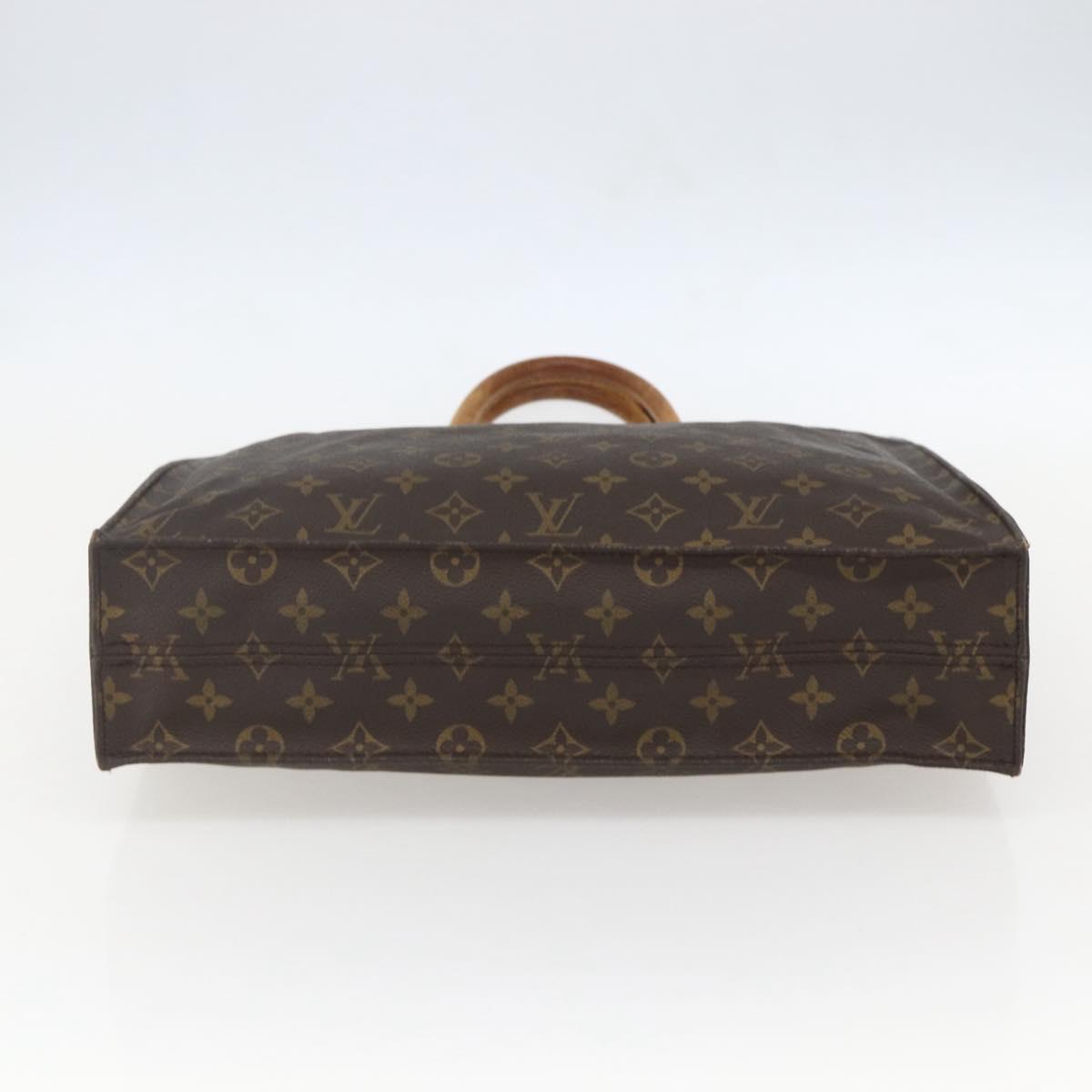 LOUIS VUITTON Monogram Sac Plat Hand Bag M51140 LV Auth 158345