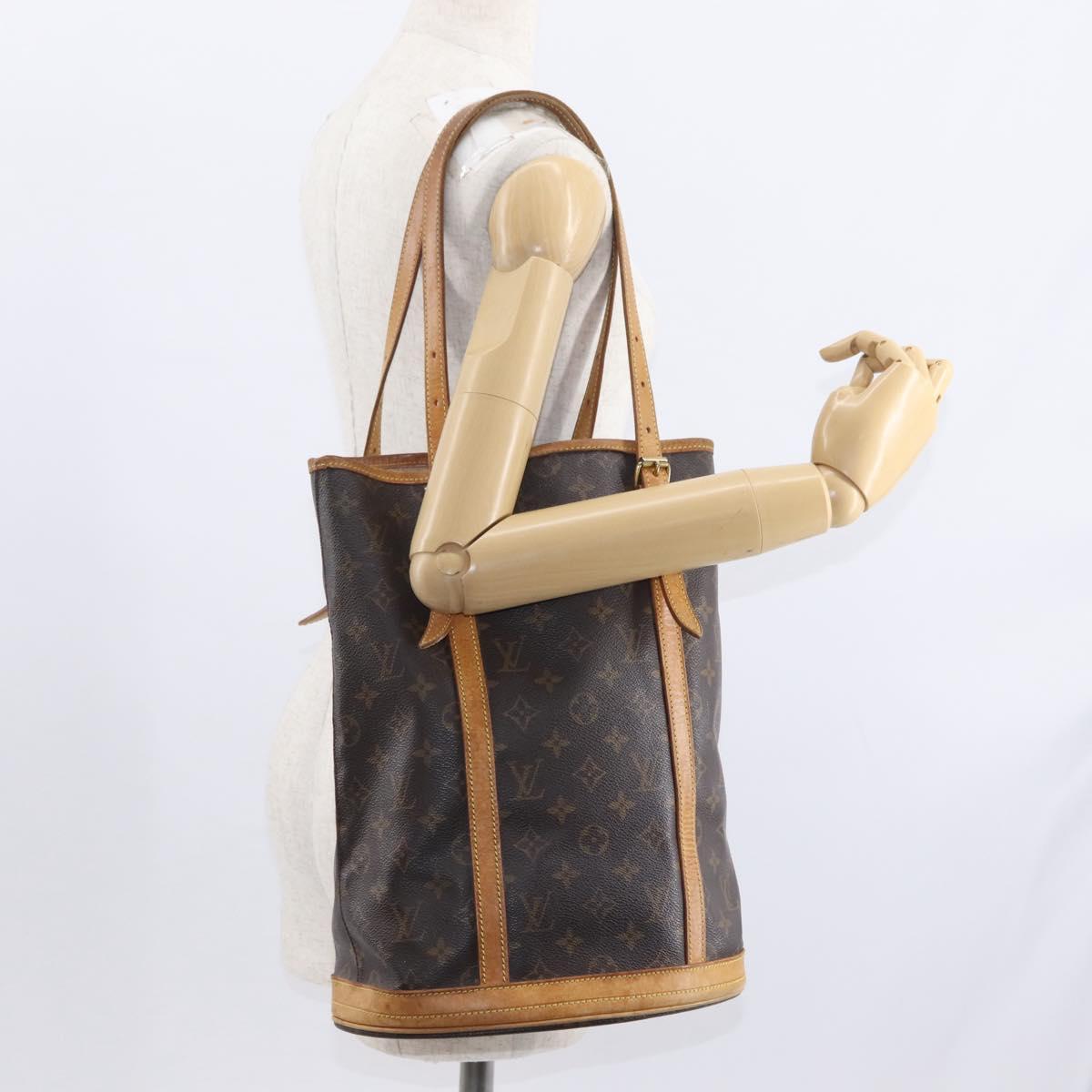 LOUIS VUITTON Monogram Bucket GM Shoulder Bag M42236 LV Auth 158346