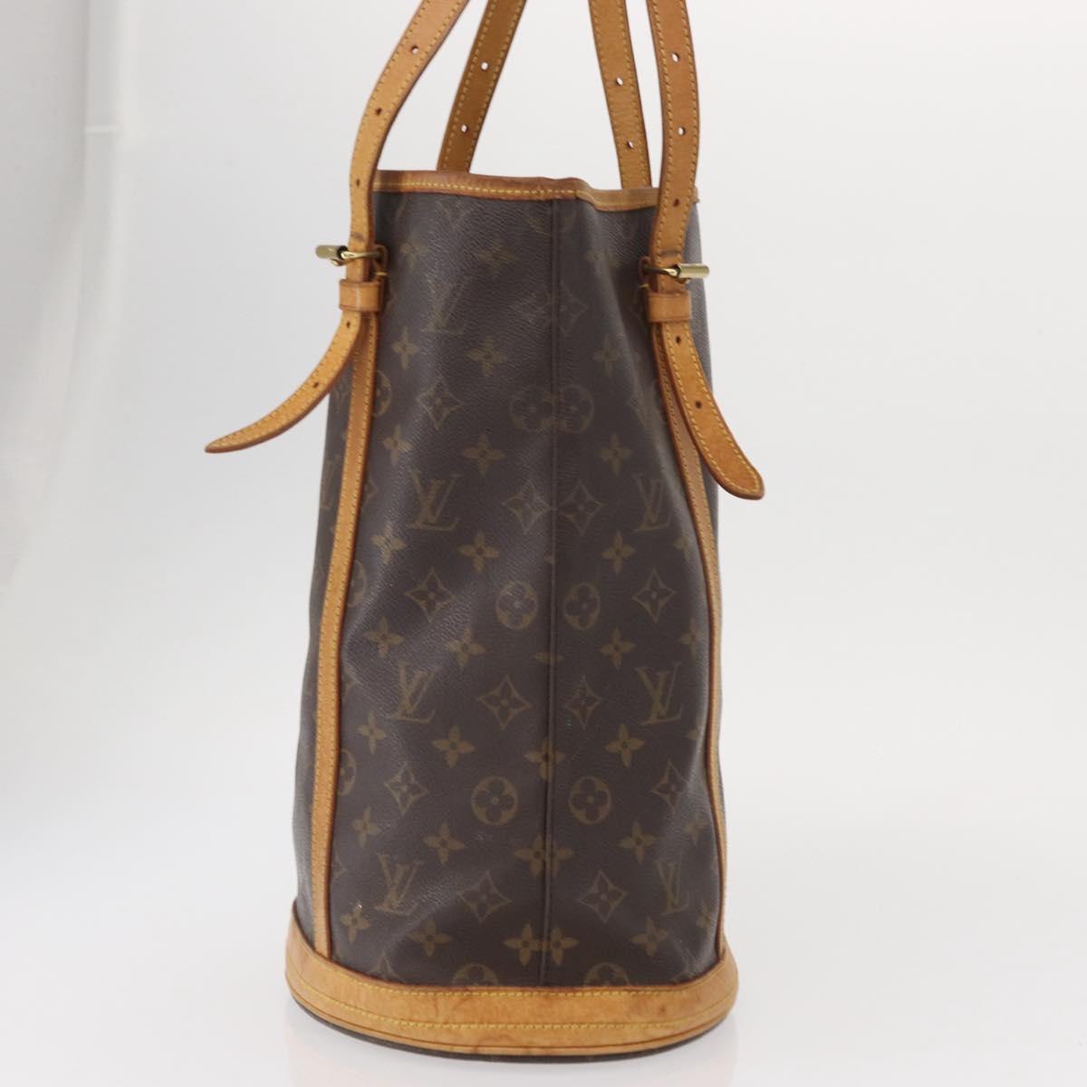 LOUIS VUITTON Monogram Bucket GM Shoulder Bag M42236 LV Auth 158346