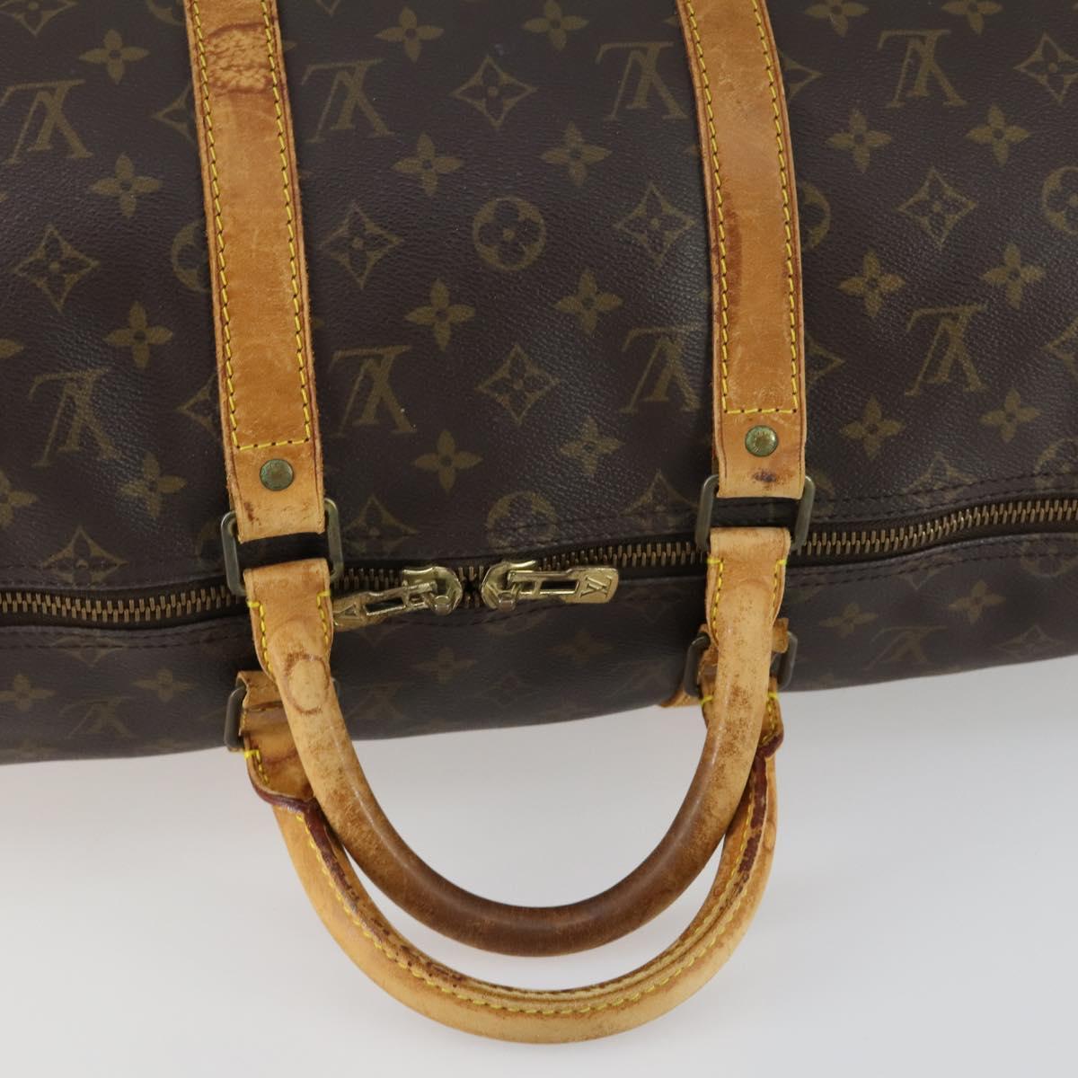 LOUIS VUITTON Monogram Keepall 50 Boston Bag M41426 LV Auth 158350