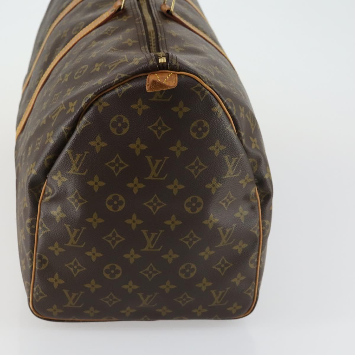 LOUIS VUITTON Monogram Keepall 55 Boston Bag M41424 LV Auth 158354