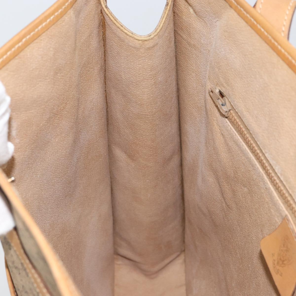 GUCCI Micro GG Supreme Tote Bag PVC Beige Gold 14 002 4428 Auth 158385