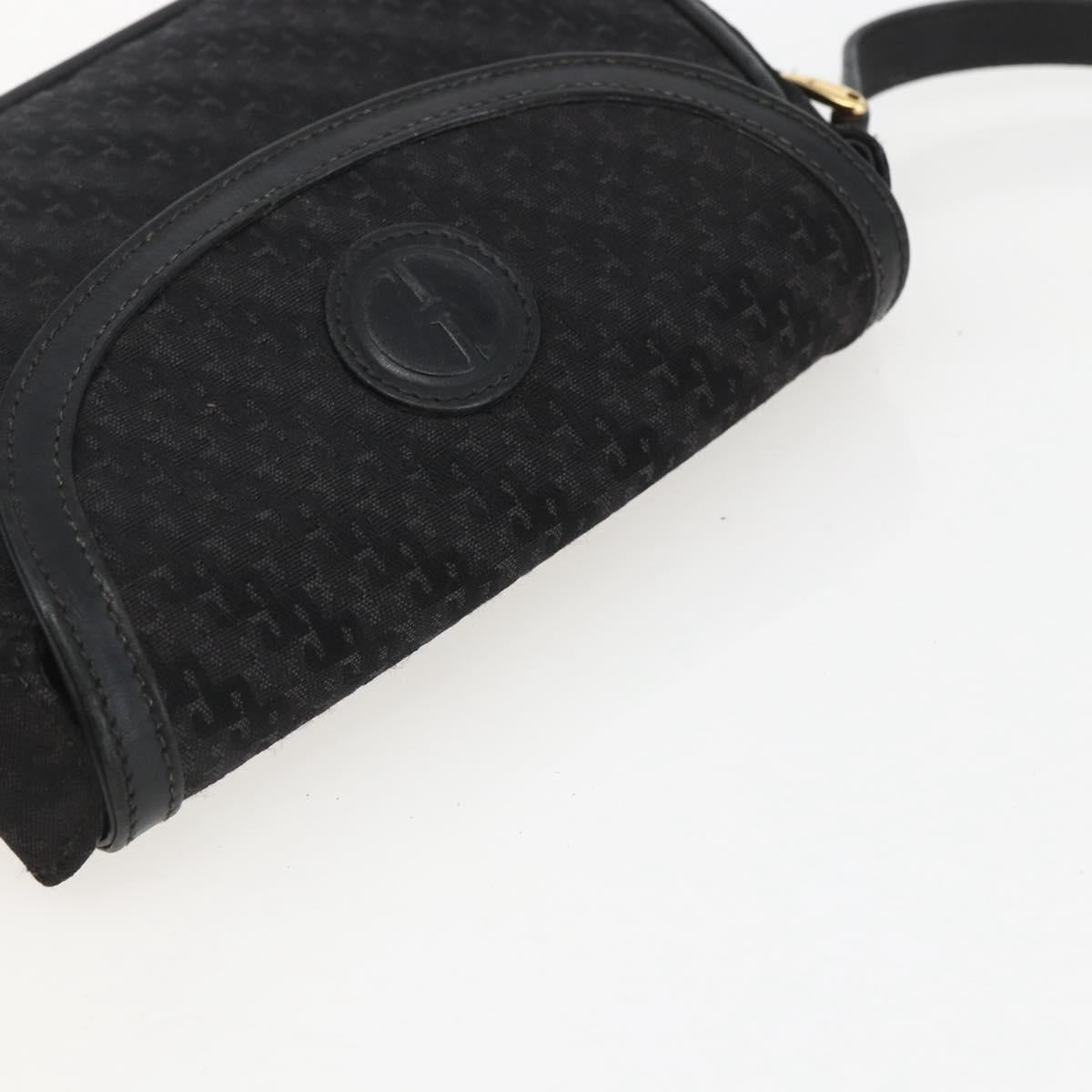 GUCCI Shoulder Bag Old Gucci Black Gold Auth 158414