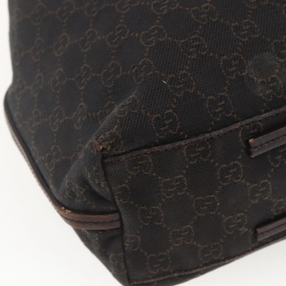 GUCCI GG Canvas Tote Bag Black 101341 Auth 158421