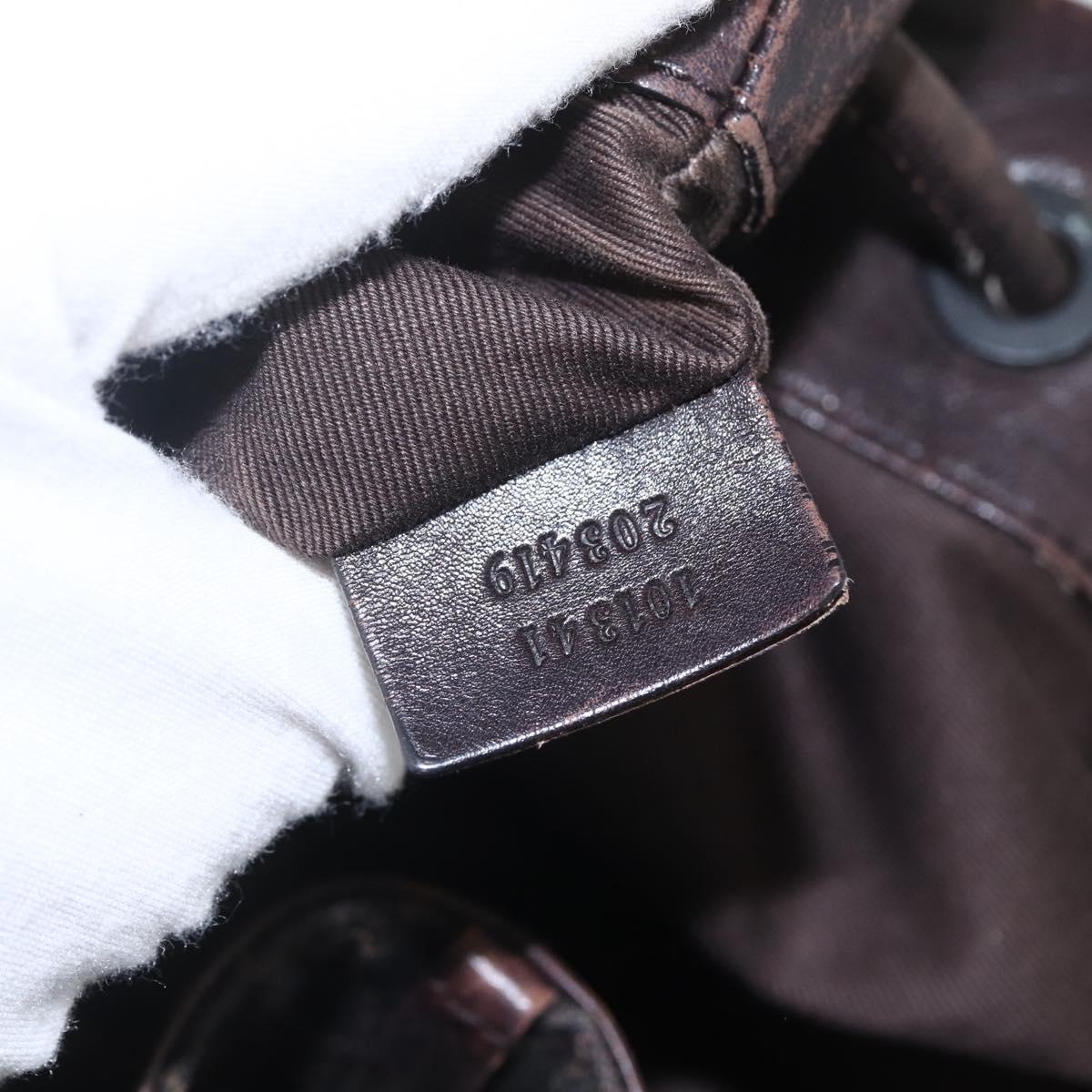 GUCCI GG Canvas Tote Bag Black 101341 Auth 158421