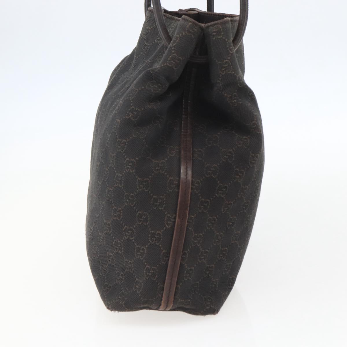 GUCCI GG Canvas Tote Bag Black 101341 Auth 158421
