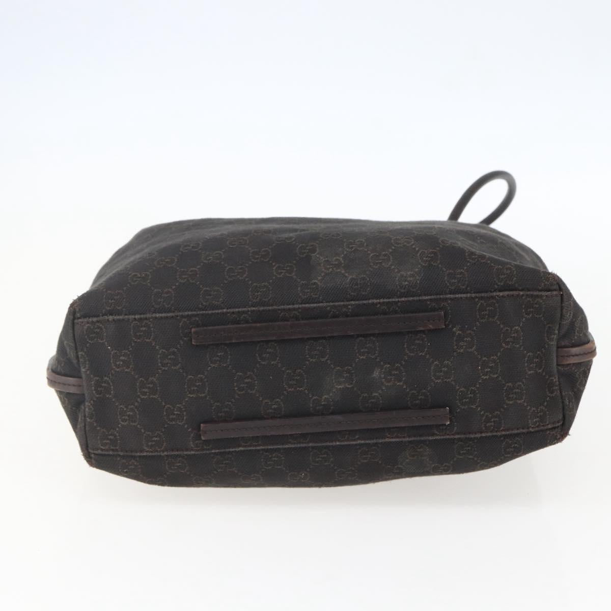 GUCCI GG Canvas Tote Bag Black 101341 Auth 158421