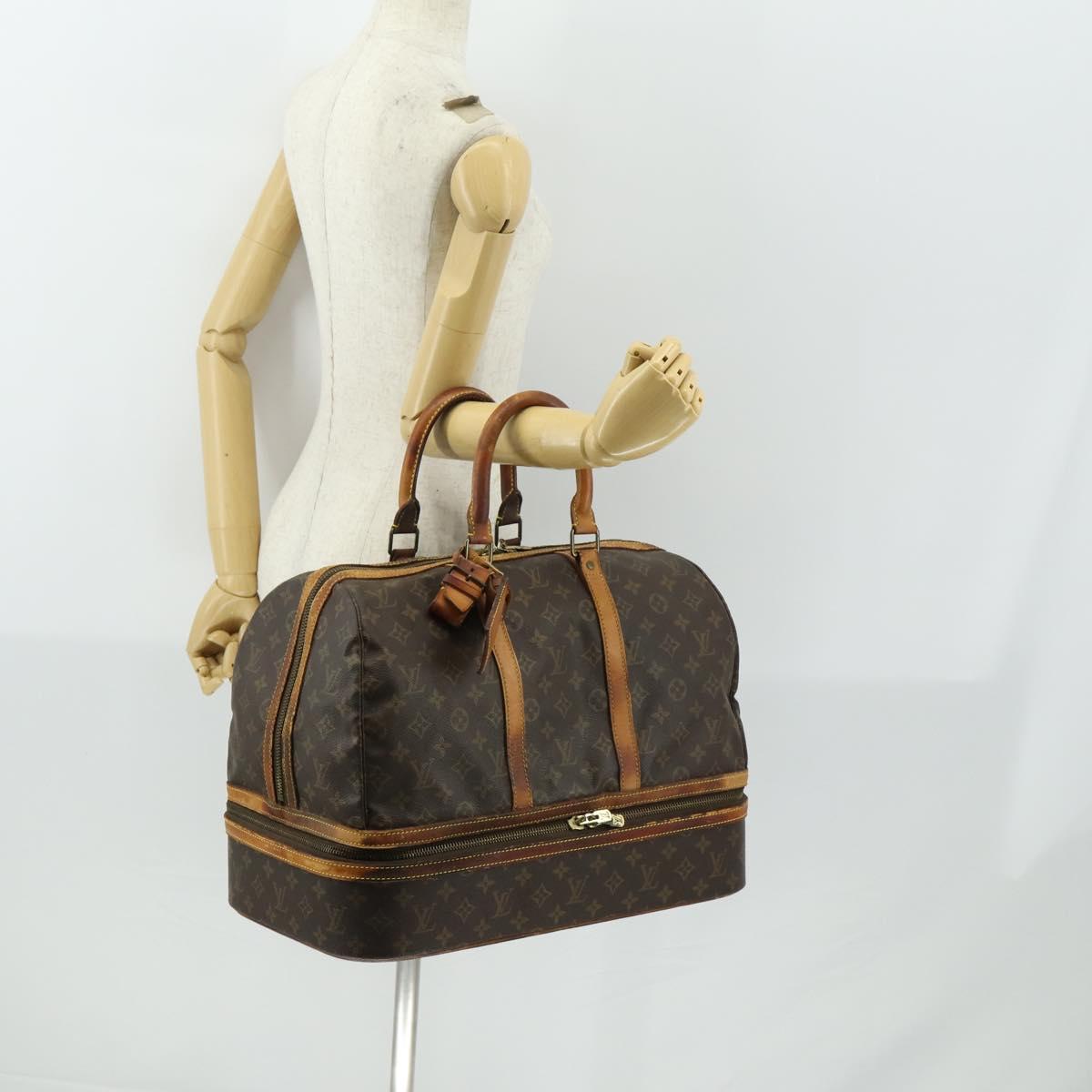 LOUIS VUITTON Monogram Sac Sports Boston Bag M41444 LV Auth 158448