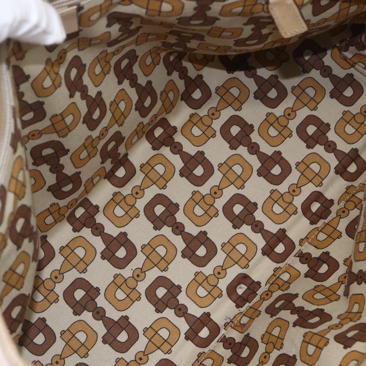 GUCCI GG Canvas Tote Bag Pink Gold Auth 158451