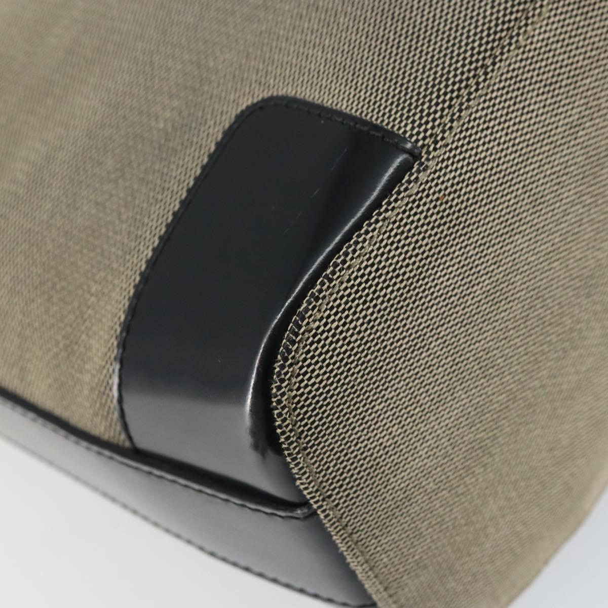 GUCCI Shoulder Bag Canvas Beige Gold 001 4204 Auth 158461