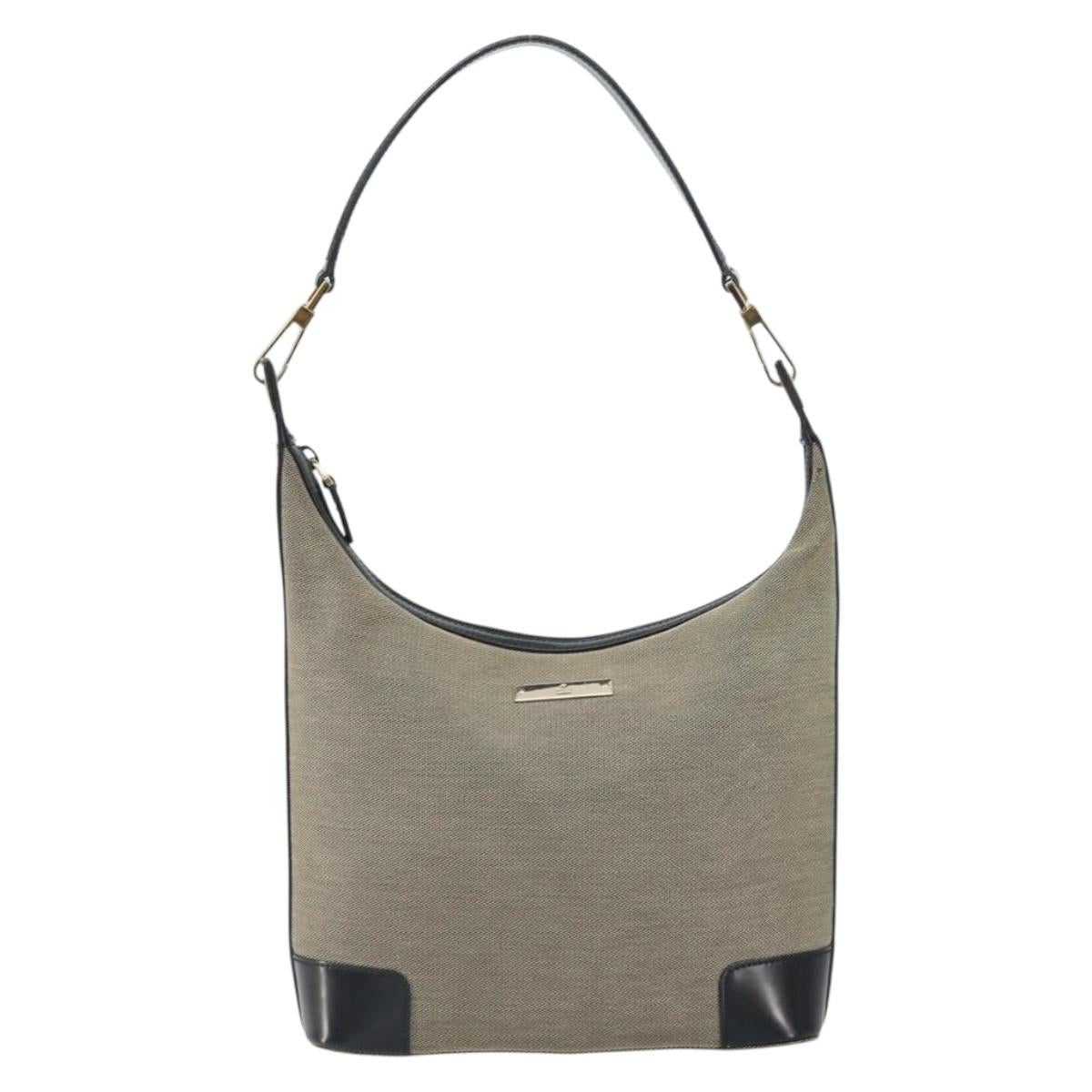 GUCCI Shoulder Bag Canvas Beige Gold 001 4204 Auth 158461