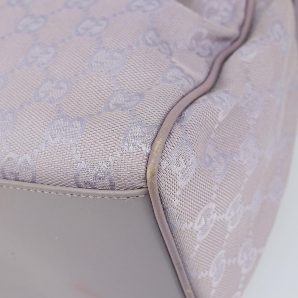 GUCCI GG Canvas Shoulder Bag Purple Gold 92699 Auth 158466