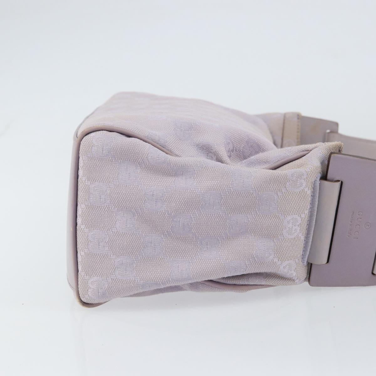 GUCCI GG Canvas Shoulder Bag Purple Gold 92699 Auth 158466