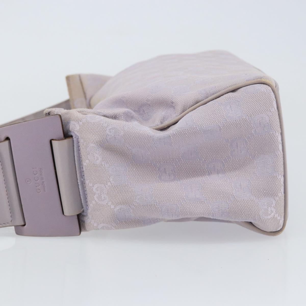 GUCCI GG Canvas Shoulder Bag Purple Gold 92699 Auth 158466