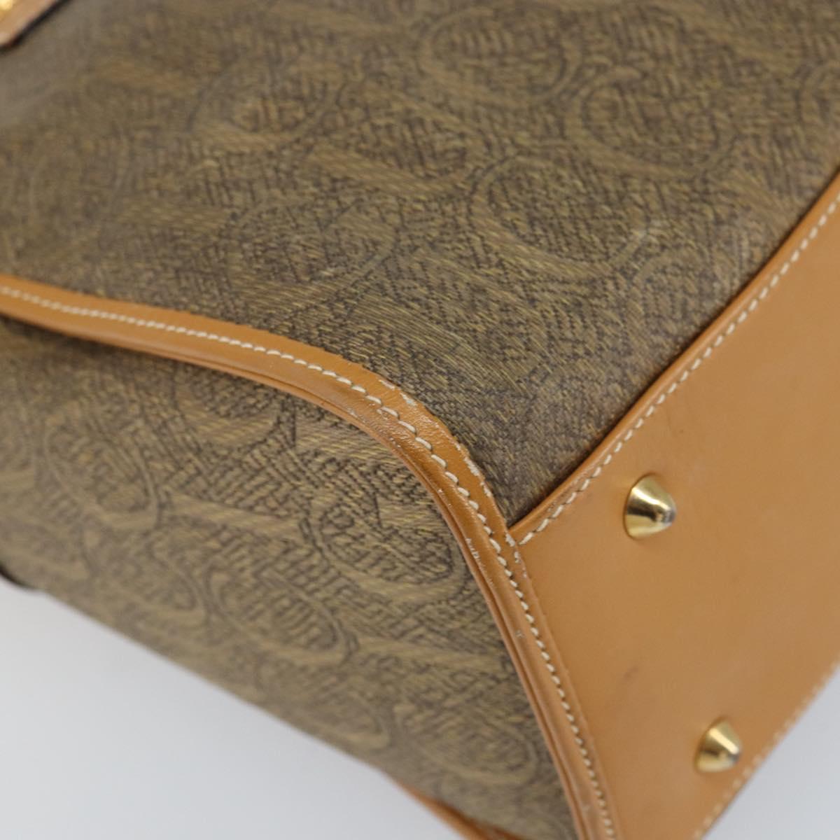 GUCCI Hand Bag Leather Beige Gold 002 58 0219 Auth 158470