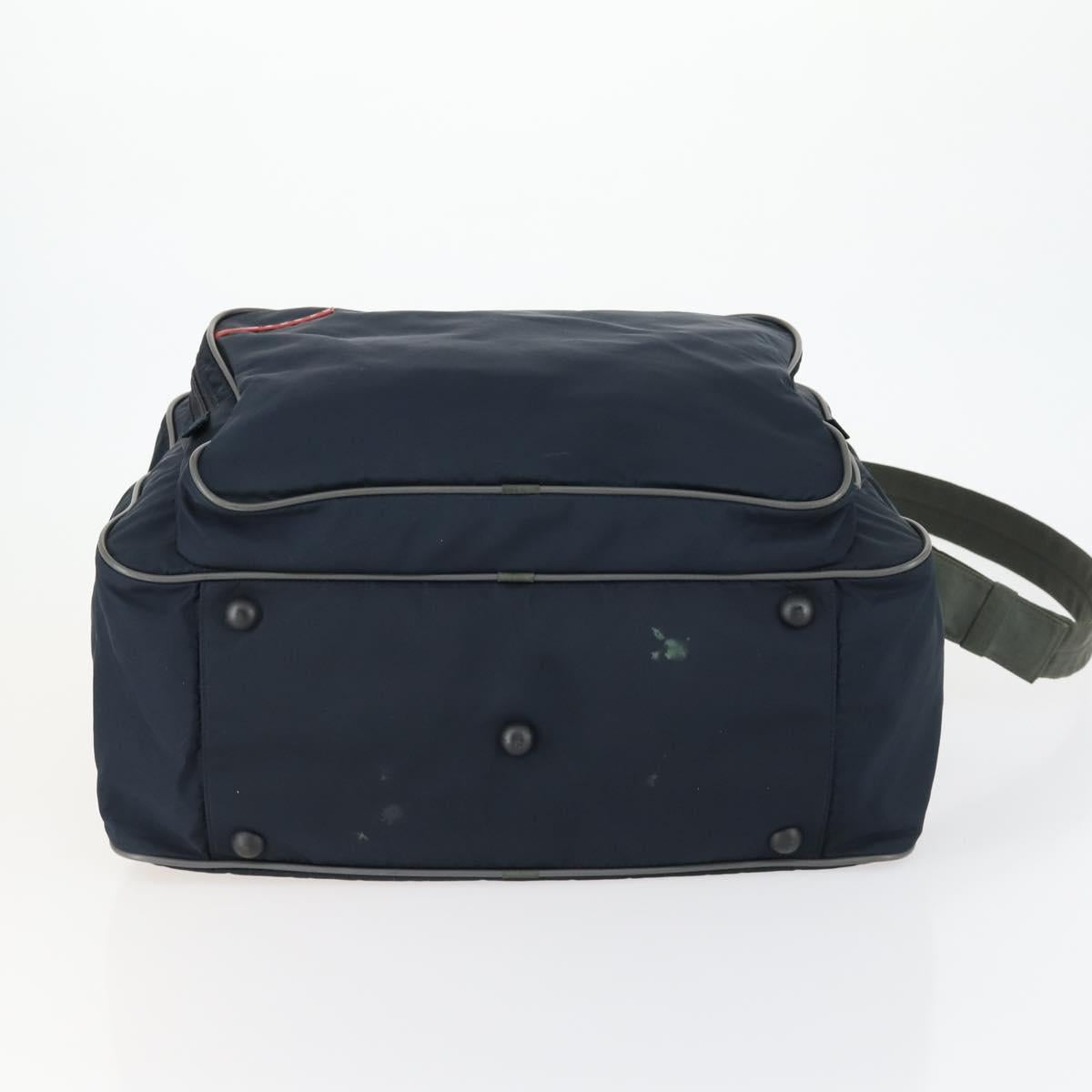 PRADA Sports Boston Bag Nylon 2way Navy Red Auth 158522