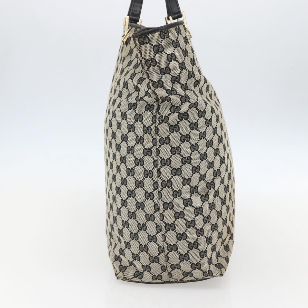 GUCCI GG Canvas Tote Bag Navy Gold 002 1097 3444 Auth 158526