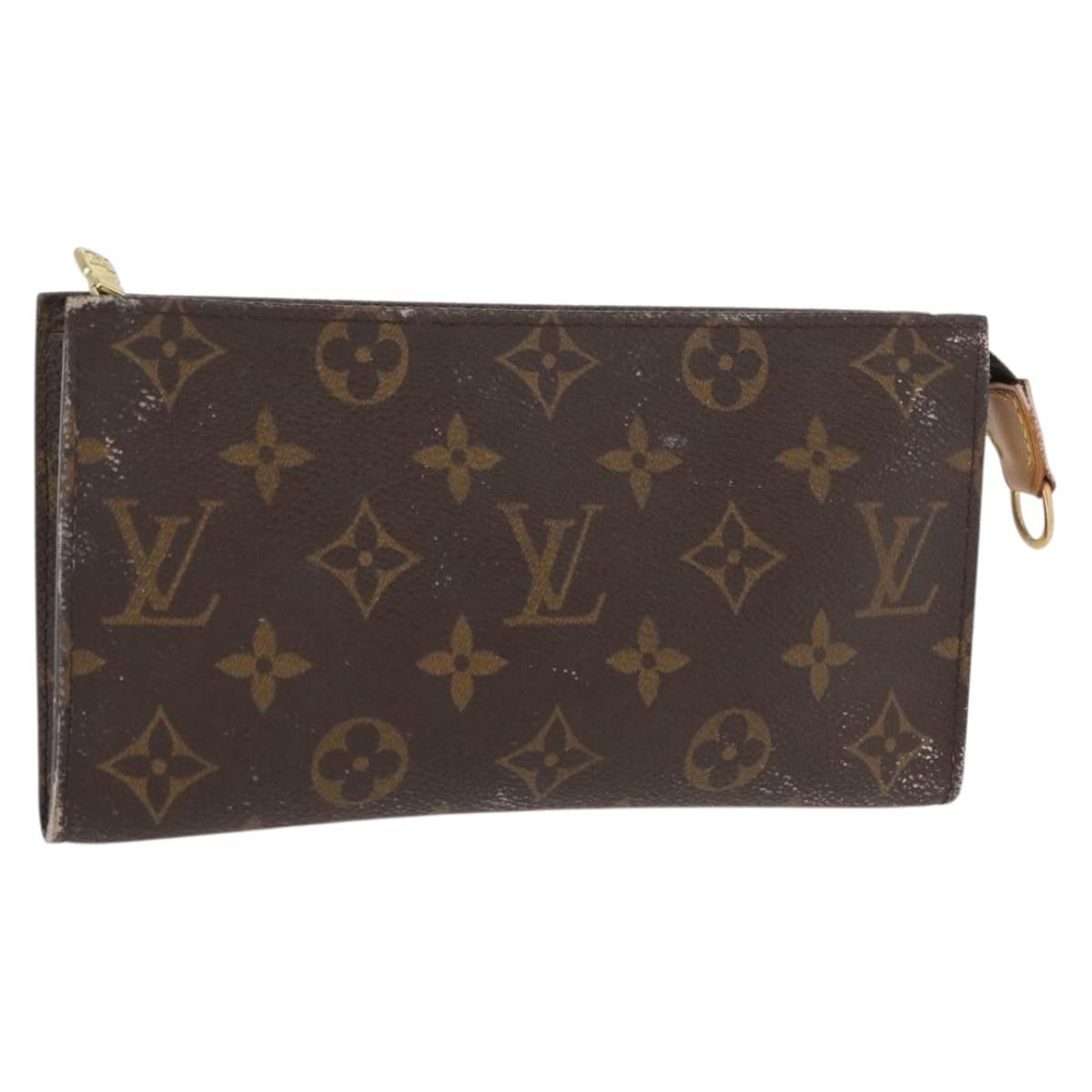 LOUIS VUITTON Monogram Bucket GM Accessory Pouch LV Auth 158534