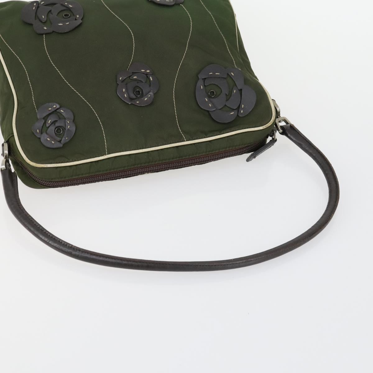 PRADA Hand Bag Nylon 3 Set Khaki Navy black Auth 158550