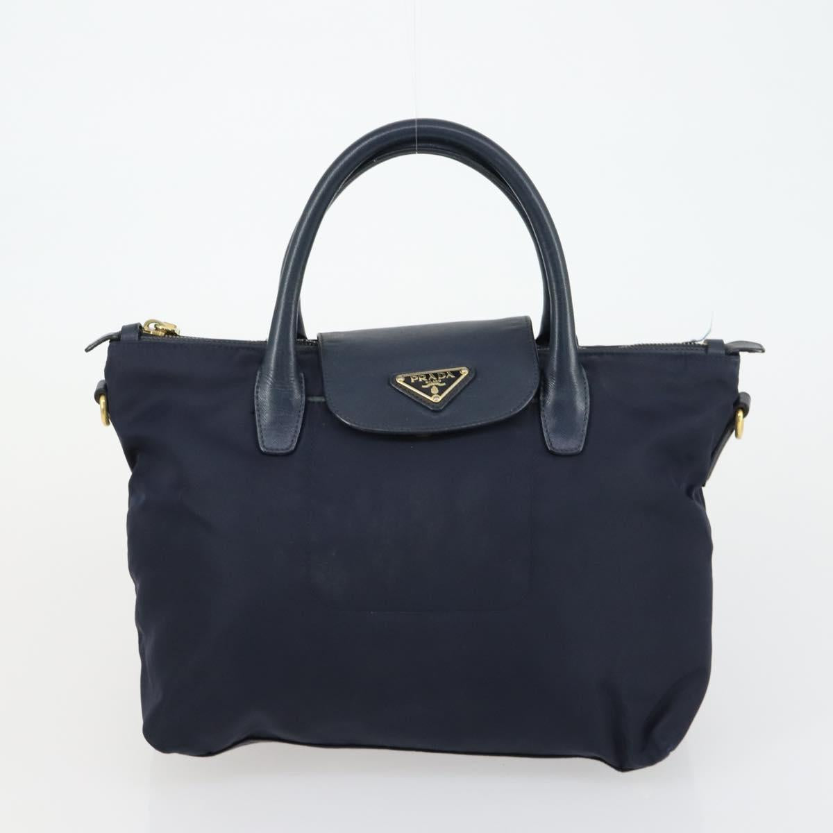 PRADA Hand Bag Nylon 3 Set Khaki Navy black Auth 158550