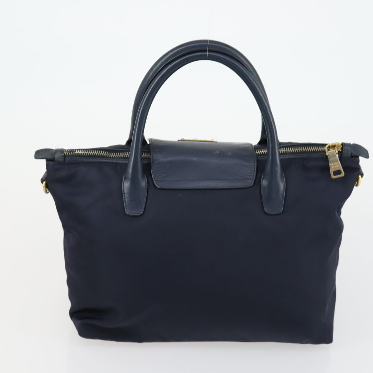 PRADA Hand Bag Nylon 3 Set Khaki Navy black Auth 158550