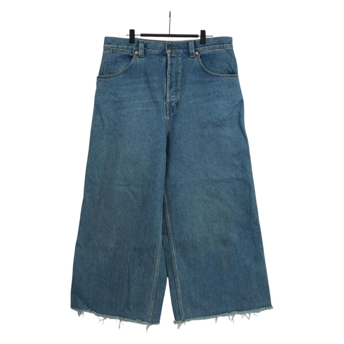 GUCCI Buggy Denim Pants Denim Blue 758153 Auth 158567M