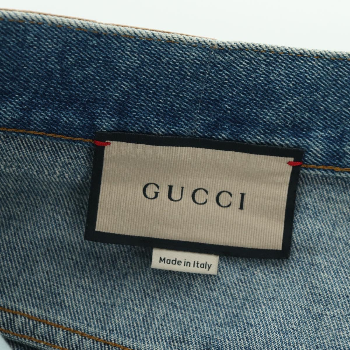 GUCCI Buggy Denim Pants Denim Blue 758153 Auth 158567M