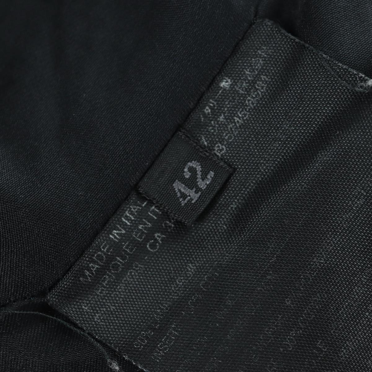 PRADA Long Coat Wool Gray Auth 158570M