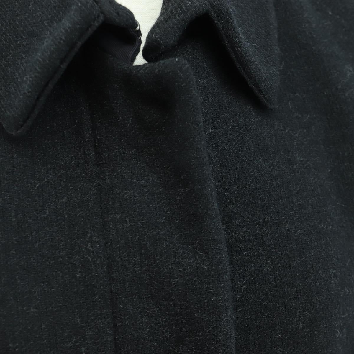 PRADA Long Coat Wool Gray Auth 158570M