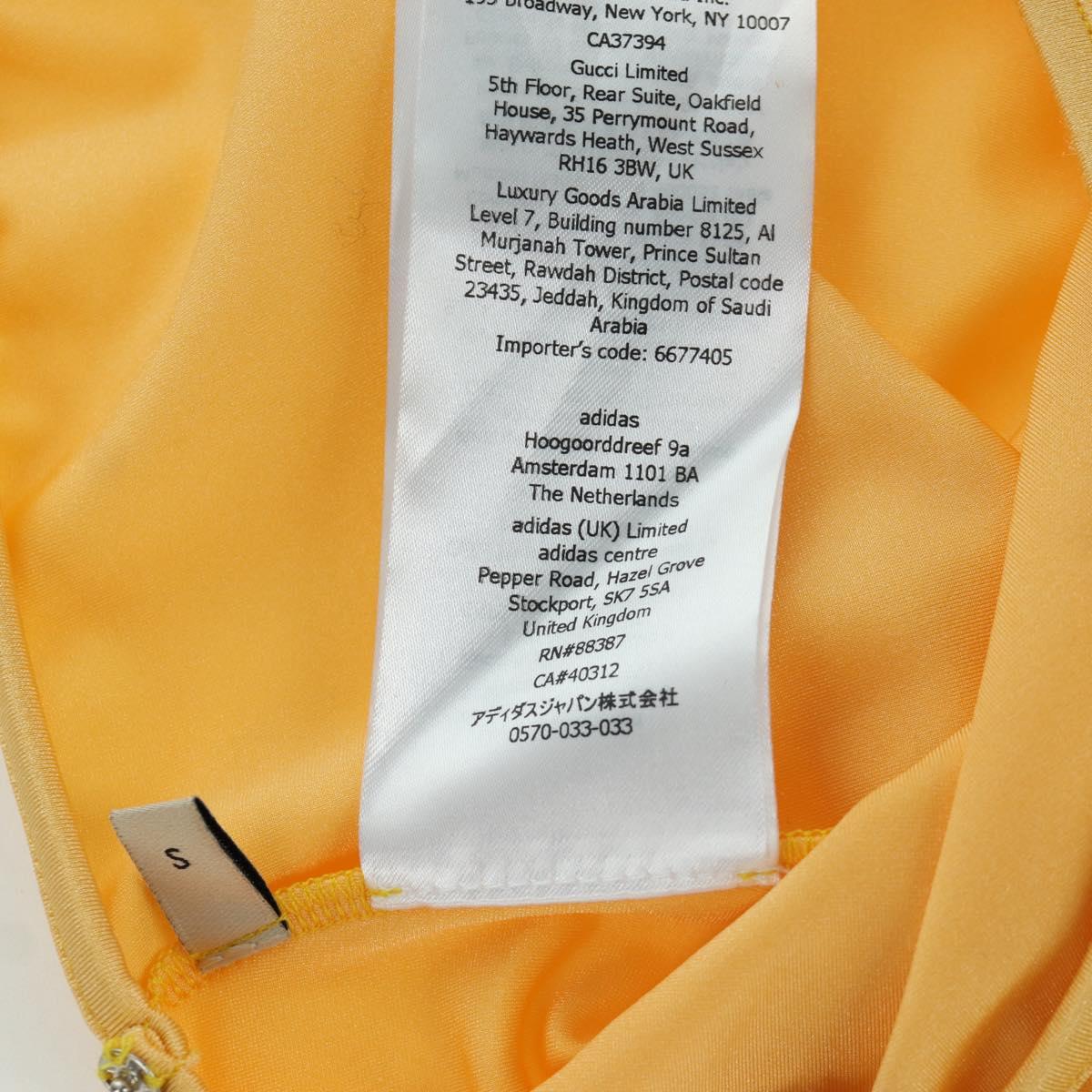 GUCCI GG Canvas GUCCI x adidas Tulle Pants Yellow 693446 Auth 158571SAM